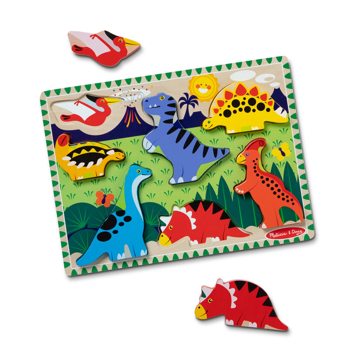 Dinosaurs Chunky Puzzle - 7 Pieces I3