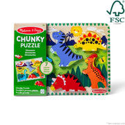 Dinosaurs Chunky Puzzle - 7 Pieces T6