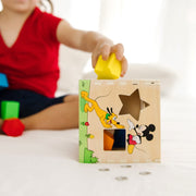 Disney Mickey Mouse & Friends Wooden Shape Sorting Cube T3