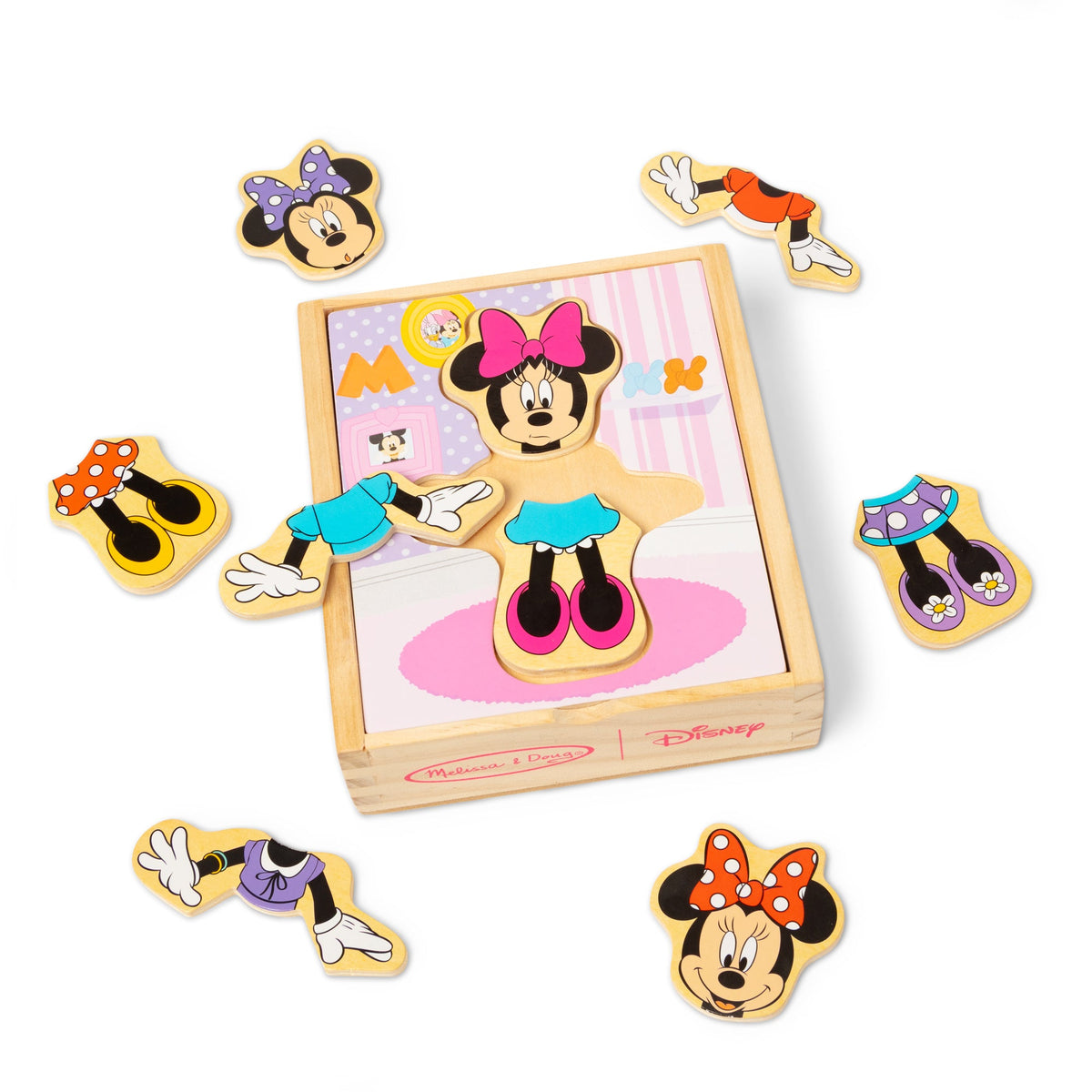 Disney Minnie Mouse Wooden Mix & Match Dress-Up Puzzle A4