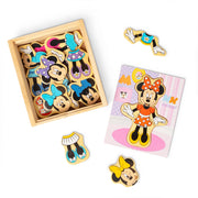 Disney Minnie Mouse Wooden Mix & Match Dress-Up Puzzle R7