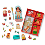 Disney Moana Wooden Magnetic Dress-Up Play Set R3