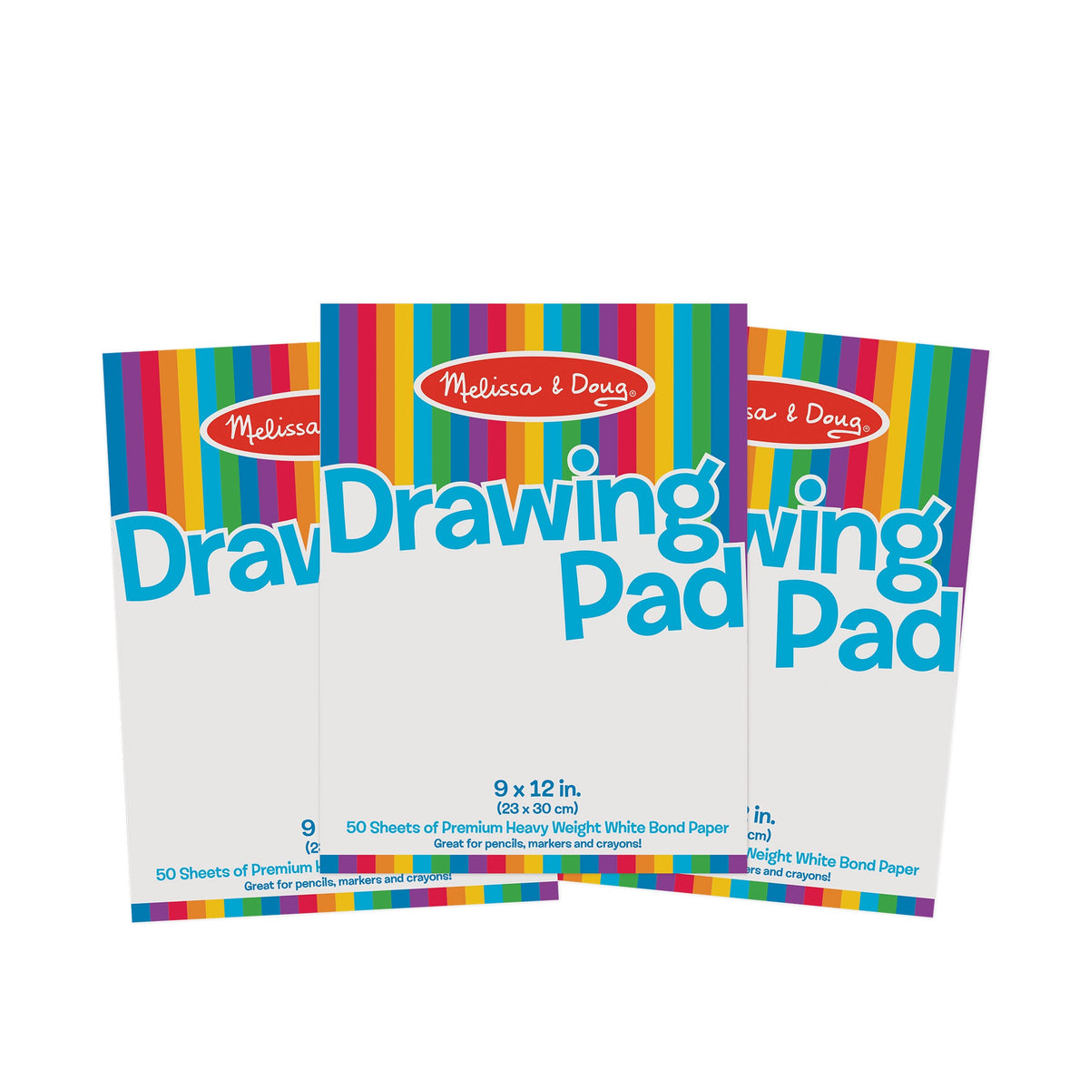 Drawing Paper Pad (50 Sheets, 9 x 12 Inches) 3-Pack X2