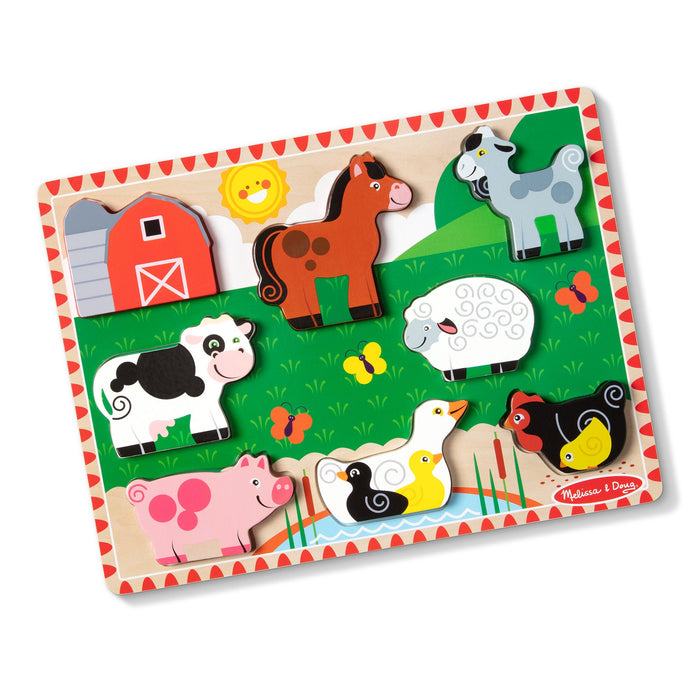 Farm Animals Chunky Puzzle - 8 Pieces G6