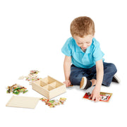 Farm Animals Jigsaw Puzzles in a Box X7