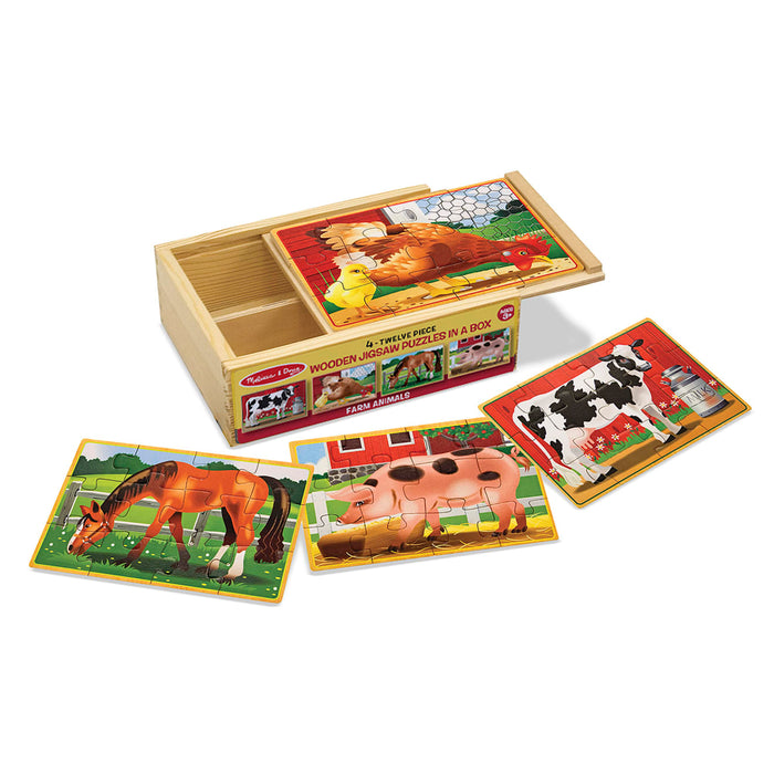 Farm Animals Jigsaw Puzzles in a Box Y2