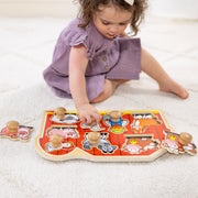 Farm Friends Jumbo Peg Puzzle - 8 Pieces O2