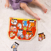 Farm Friends Jumbo Peg Puzzle - 8 Pieces O2