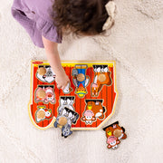 Farm Friends Jumbo Peg Puzzle - 8 Pieces O2