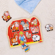 Farm Friends Jumbo Peg Puzzle - 8 Pieces O2