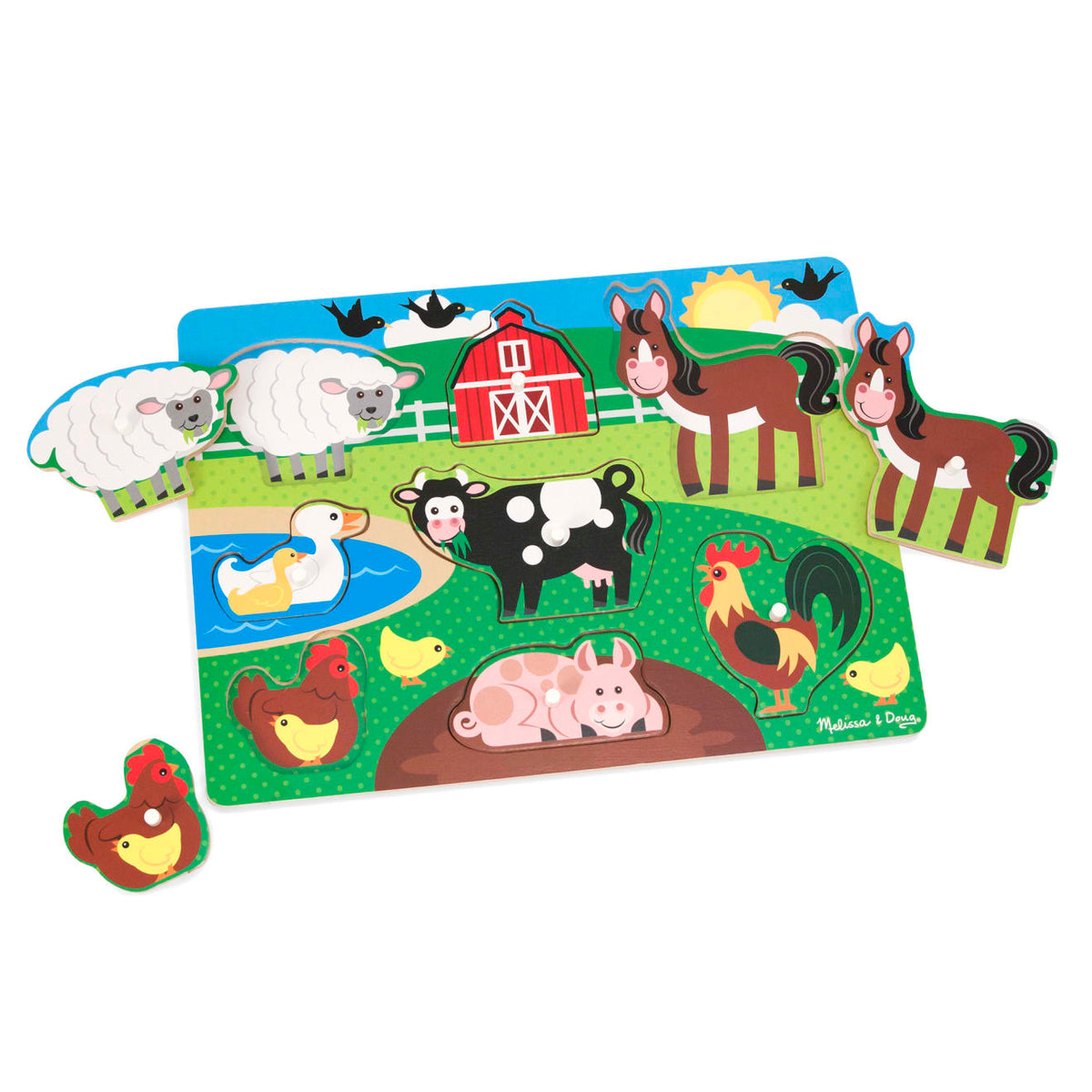 Farm Peg Puzzle - 8 pieces V3