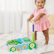First Play Chomp & Clack Alligator Push Toy H4