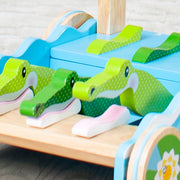 First Play Chomp & Clack Alligator Push Toy H4