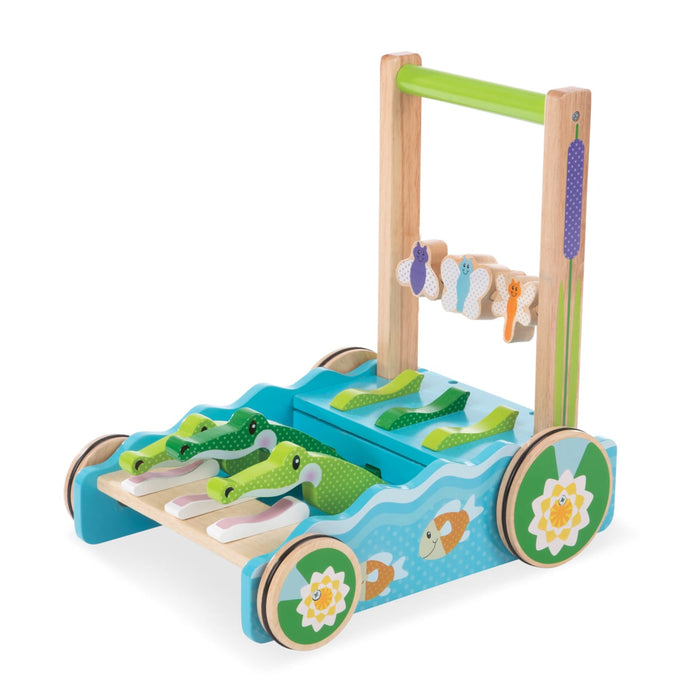First Play Chomp & Clack Alligator Push Toy T0