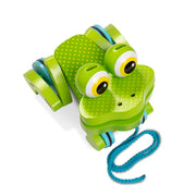 First Play Frolicking Frog Wooden Pull Toy W6