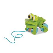 First Play Frolicking Frog Wooden Pull Toy W6