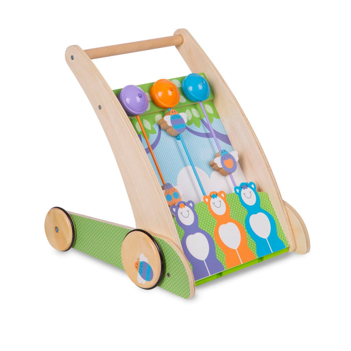 First Play Wooden Ring and Ding Forest Friends Push Toy L4