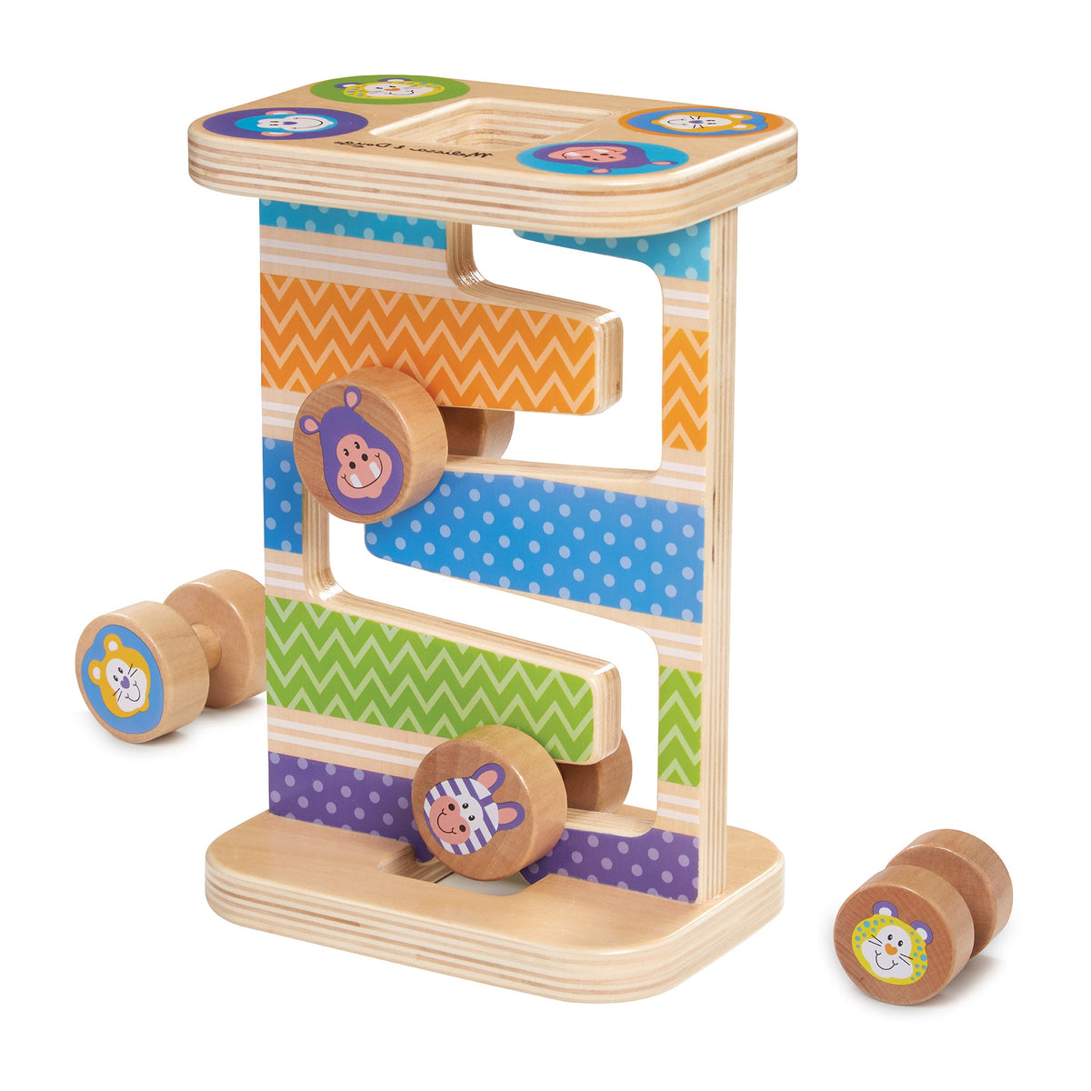 First Play Wooden Safari Zig-Zag Tower L5