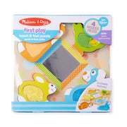 First Play Wooden Touch and Feel Puzzle Peek-a-Boo Pets With Mirror G5