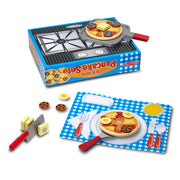 Flip & Serve Pancake Set - Wooden Play Food T1