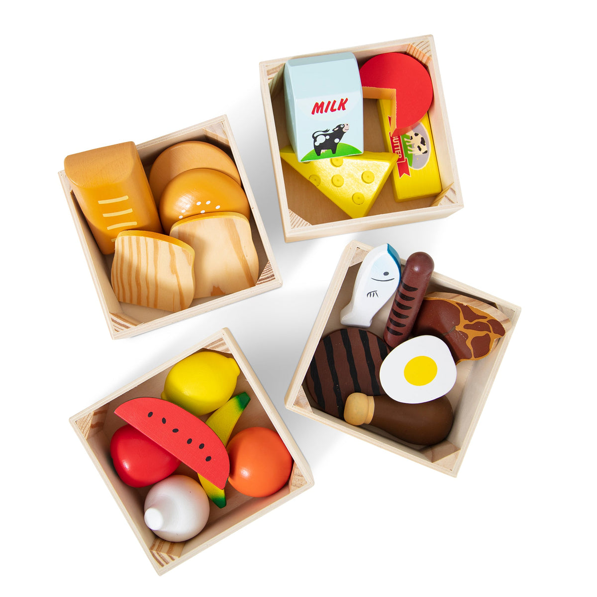 Food Groups - Wooden Play Food A3