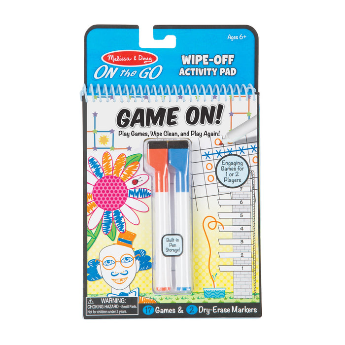 Game On! Wipe-Off Activity Pad - On the Go Travel Activity Z0