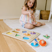 Geometric Shapes Deluxe Jumbo Peg Puzzle - 8 Pieces O5