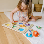 Geometric Shapes Deluxe Jumbo Peg Puzzle - 8 Pieces O5