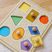 Geometric Shapes Deluxe Jumbo Peg Puzzle - 8 Pieces O5