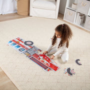 Giant Fire Truck Floor Puzzle - 24 Pieces J9
