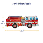 Giant Fire Truck Floor Puzzle - 24 Pieces J9