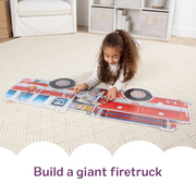 Giant Fire Truck Floor Puzzle - 24 Pieces J9