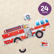 Giant Fire Truck Floor Puzzle - 24 Pieces J9