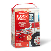 Giant Fire Truck Floor Puzzle - 24 Pieces J9