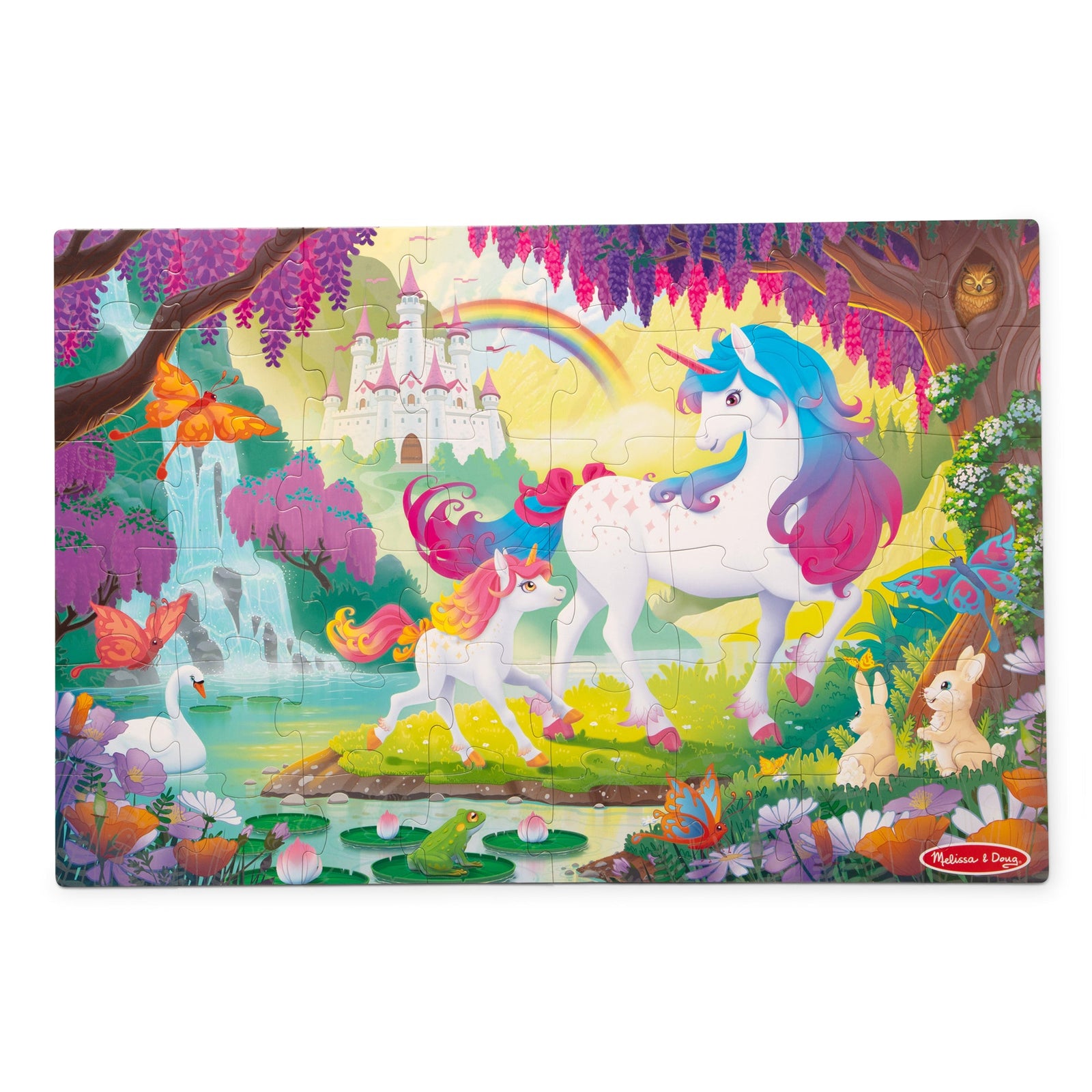 Glow-in-the-Dark Unicorn Floor Puzzle - 48 Pieces T2