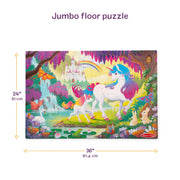 Glow-in-the-Dark Unicorn Floor Puzzle - 48 Pieces T2
