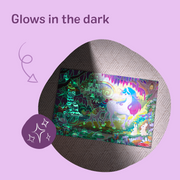 Glow-in-the-Dark Unicorn Floor Puzzle - 48 Pieces T2