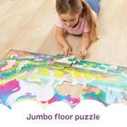 Glow-in-the-Dark Unicorn Floor Puzzle - 48 Pieces T2