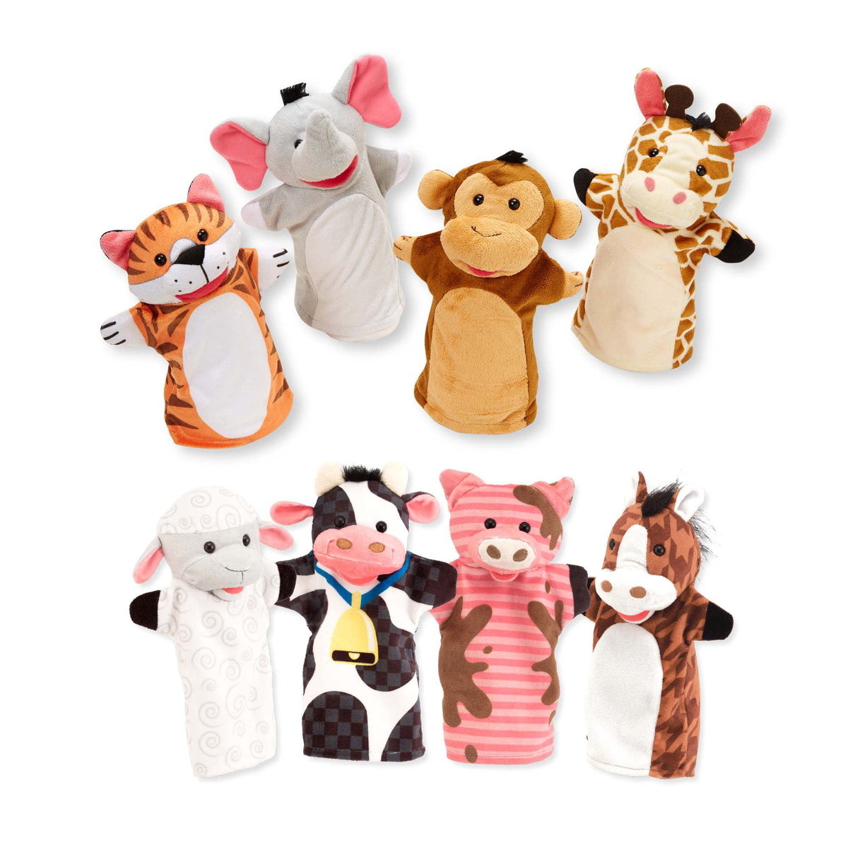 Hand Puppet 2-Pack: Farm Friends, Zoo Friends P4