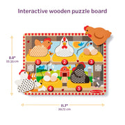 Happy Hens Push to Pop Puzzle E4