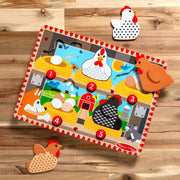 Happy Hens Push to Pop Puzzle R3