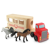 Horse Carrier Wooden Vehicles Play Set N6