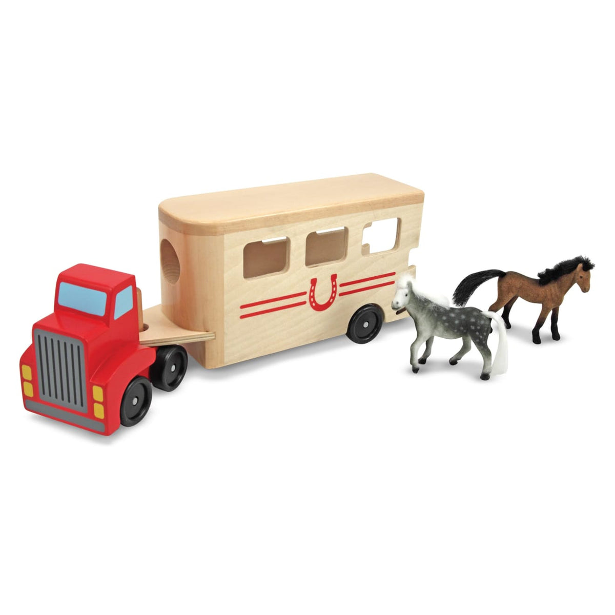 Horse Carrier Wooden Vehicles Play Set S9