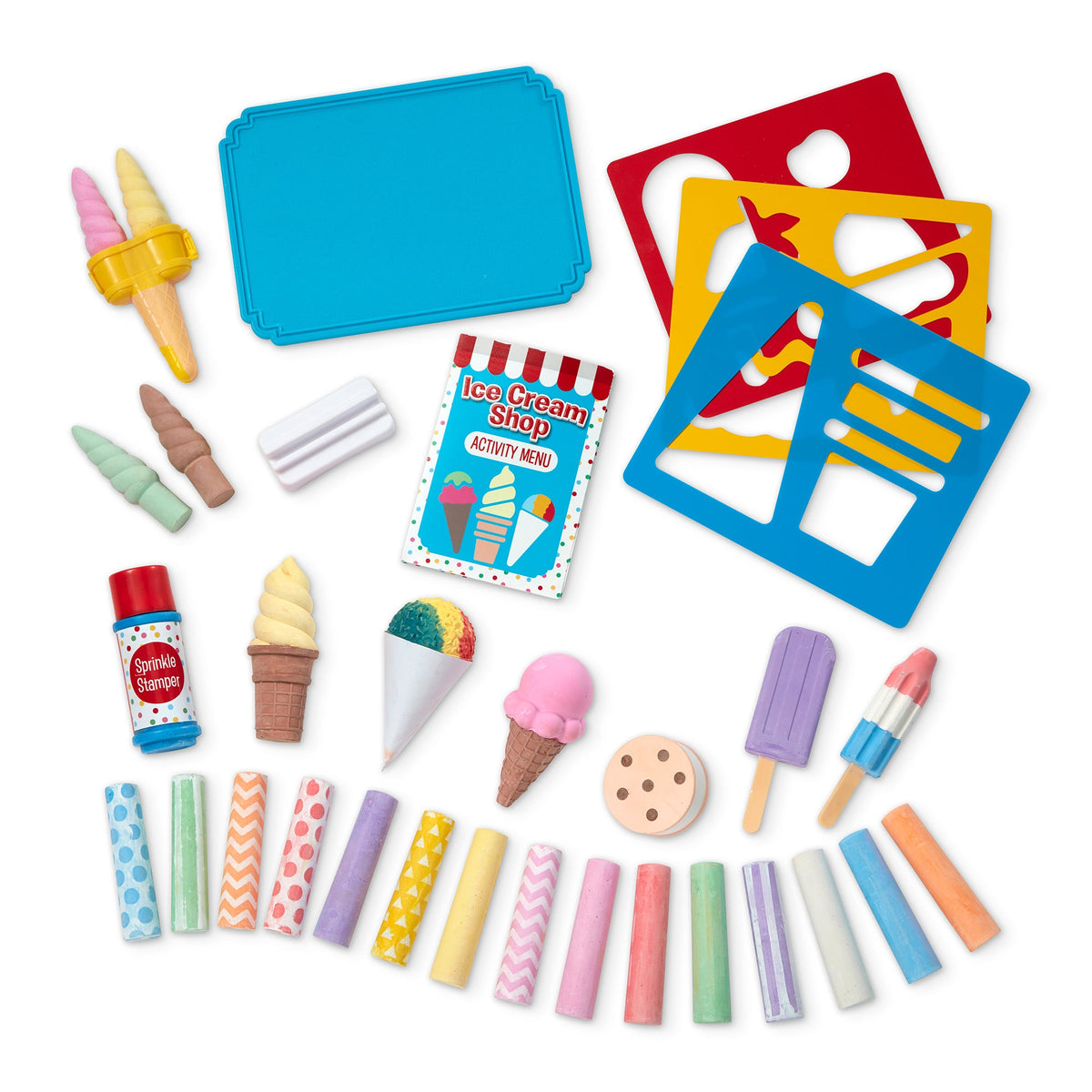 Ice Cream Shop Chalk Play Set U8