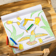 Jumbo 50-Page Kids' Coloring Pad - Horses, Hearts, Flowers, and More F6