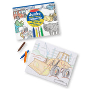 Jumbo 50-Page Kids' Coloring Pad - Space, Sharks, Sports, and More N1
