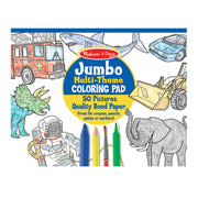 Jumbo 50-Page Kids' Coloring Pad - Space, Sharks, Sports, and More S5