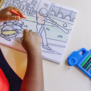 Jumbo 50-Page Kids' Coloring Pad - Space, Sharks, Sports, and More S5
