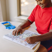 Jumbo 50-Page Kids' Coloring Pad - Space, Sharks, Sports, and More S5