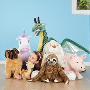 Jumbo Burrow Bunny Stuffed Plush Animal O0